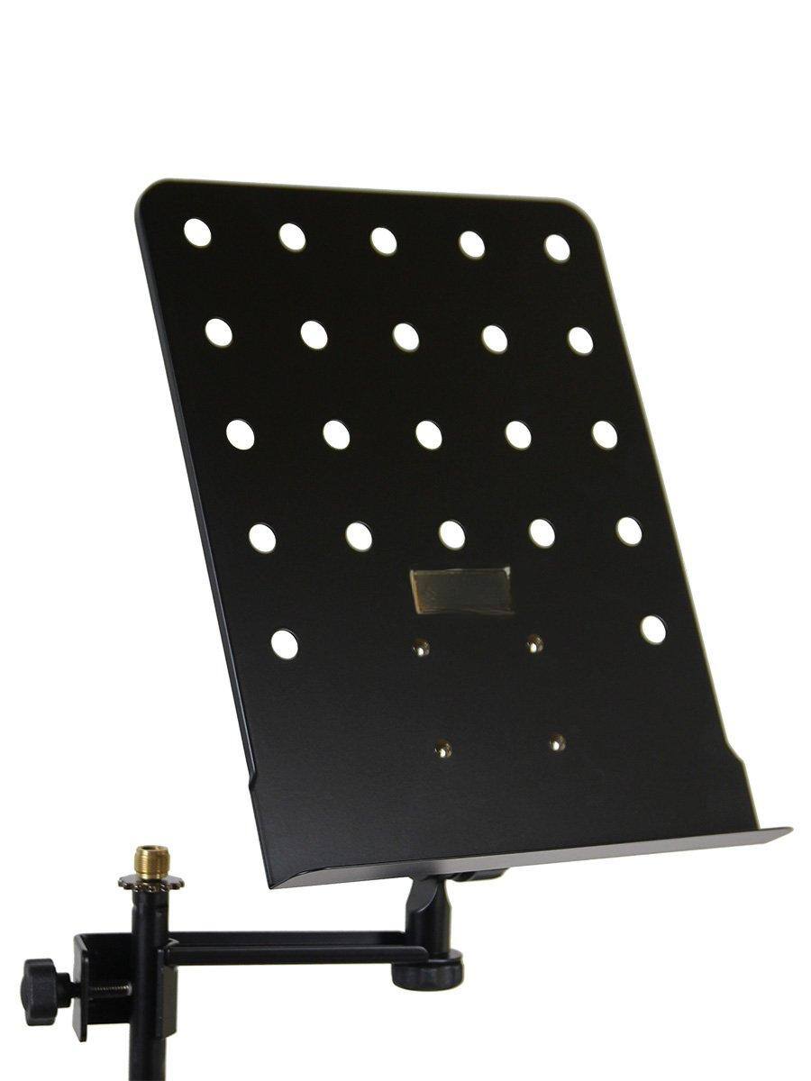 Back. MAGICAL RUBS - Attachable Music Stand Arm With Plate Width Of 9.4 Inches And Height 12.4 Inches; Attaches To Microphone Stands; Hold... - Small (12.4" x 9.4").