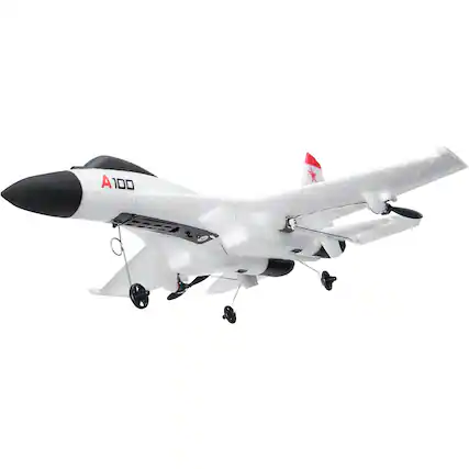 Front. SKONYON - RC Airplane 4-Channel with Gyro Stabilizer Ready to Fly - White.