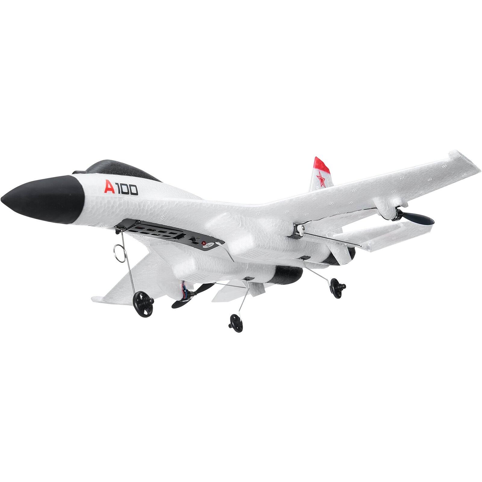 Alt View 9. Glintex - RC Plane 2.4GHz 4CH Fighter Airplane with 6-Axis Gyro, Ready to Fly Glider Toy with 2 Batteries for Kids & Beginners.