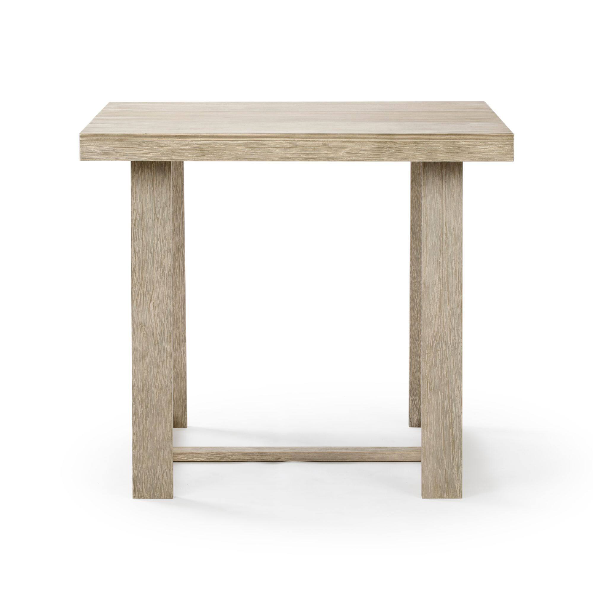 Alt View 4. Plank+Beam - Classic Pub Dining Table Counter Height (41in / 1050mm), Seashell Wirebrush - Seashell Wirebrush.