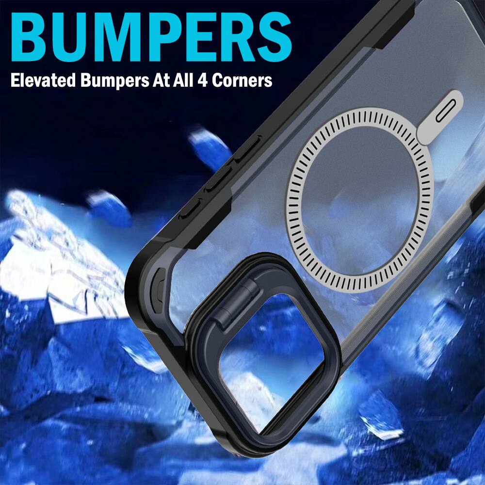BUMPERS  
Elevated Bumpers At All 4 Corners
