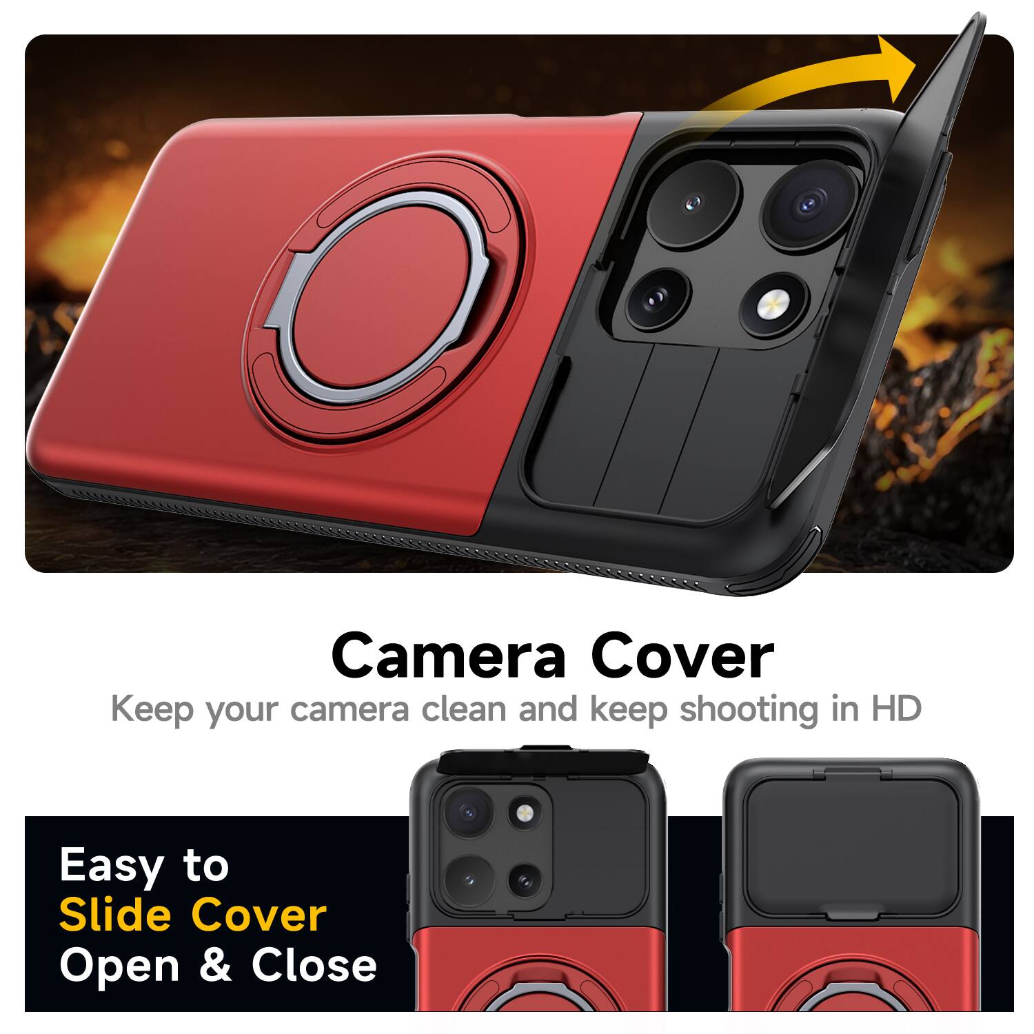 Dteck for Motorola G 5G (2026) Rugged Case with Card Holder, Flip ...