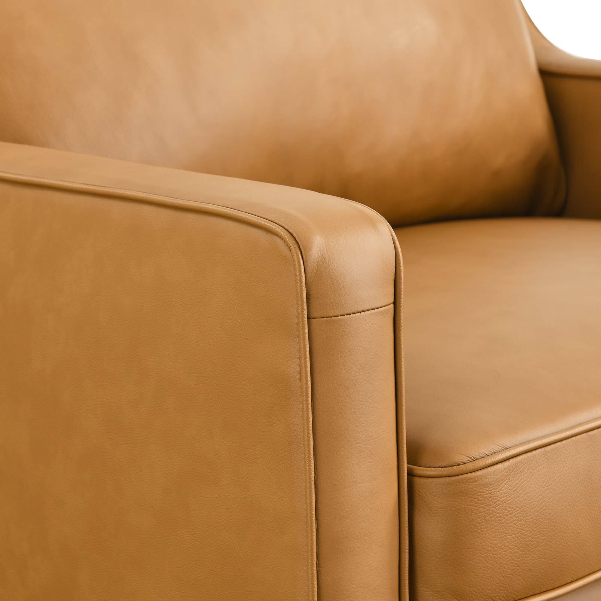 Left. Modway - Impart Genuine Leather Armchair by Modway - Brown.