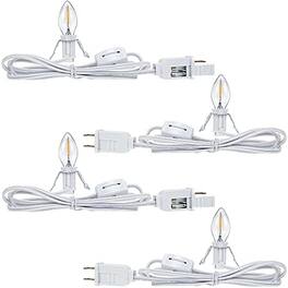 Schertz - 4-Pc 6-Ft Accessory Cord with LED Bulb – Christmas Village Craft Lights