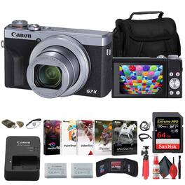 Canon - PowerShot G7 X Mark III Digital Camera + 64GB Card + Battery + More (International Version) - Black