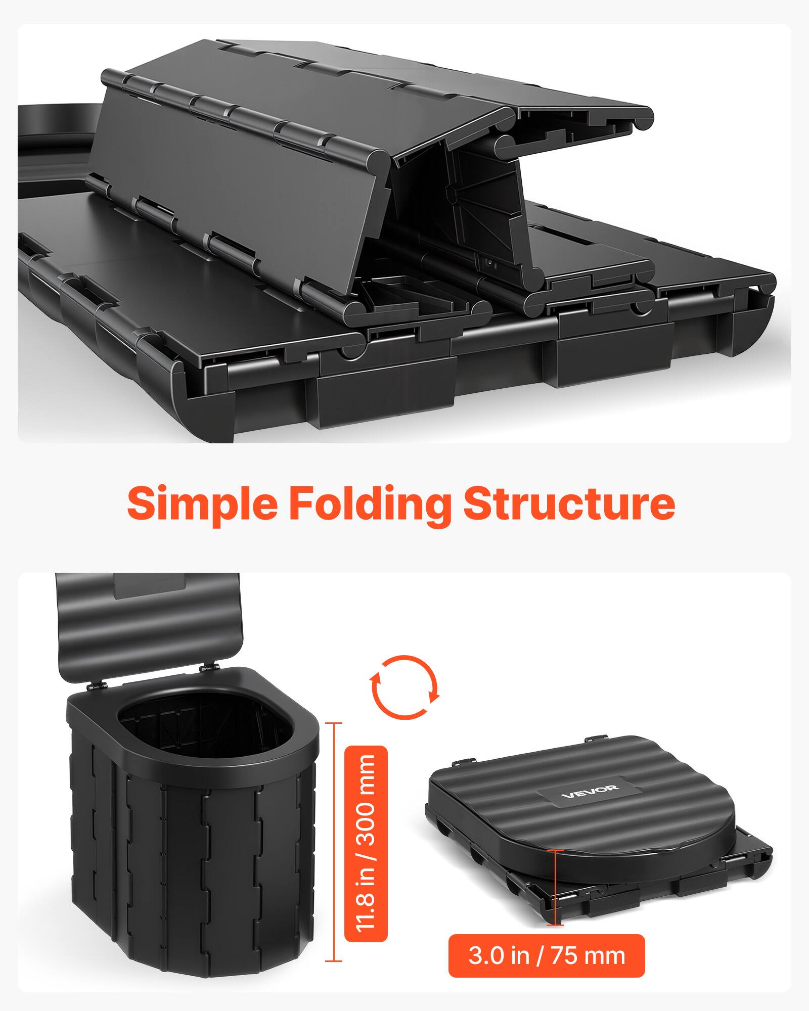 Simple Folding Structure

11.8 in / 300 mm

3.0 in / 75 mm
