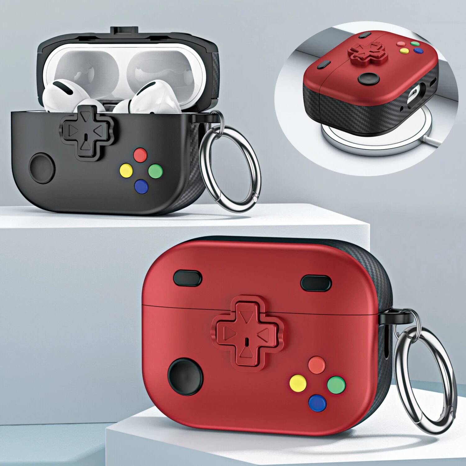 Angle. Stock Preferred - Shockproof Full Protective Case for Apple AirPods Pro 2nd Gen - Yellow.