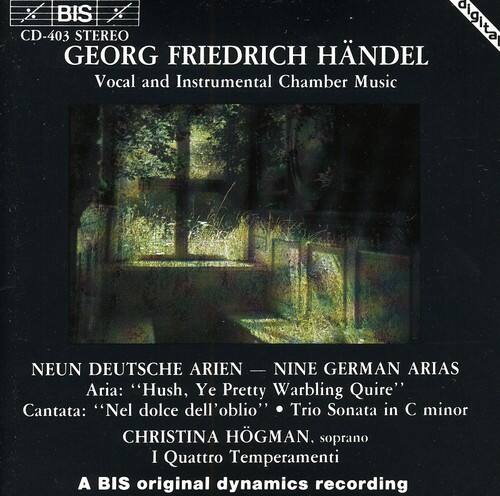 George Frideric Handel 9 German Arias / Nel Dolce Dell'oblio