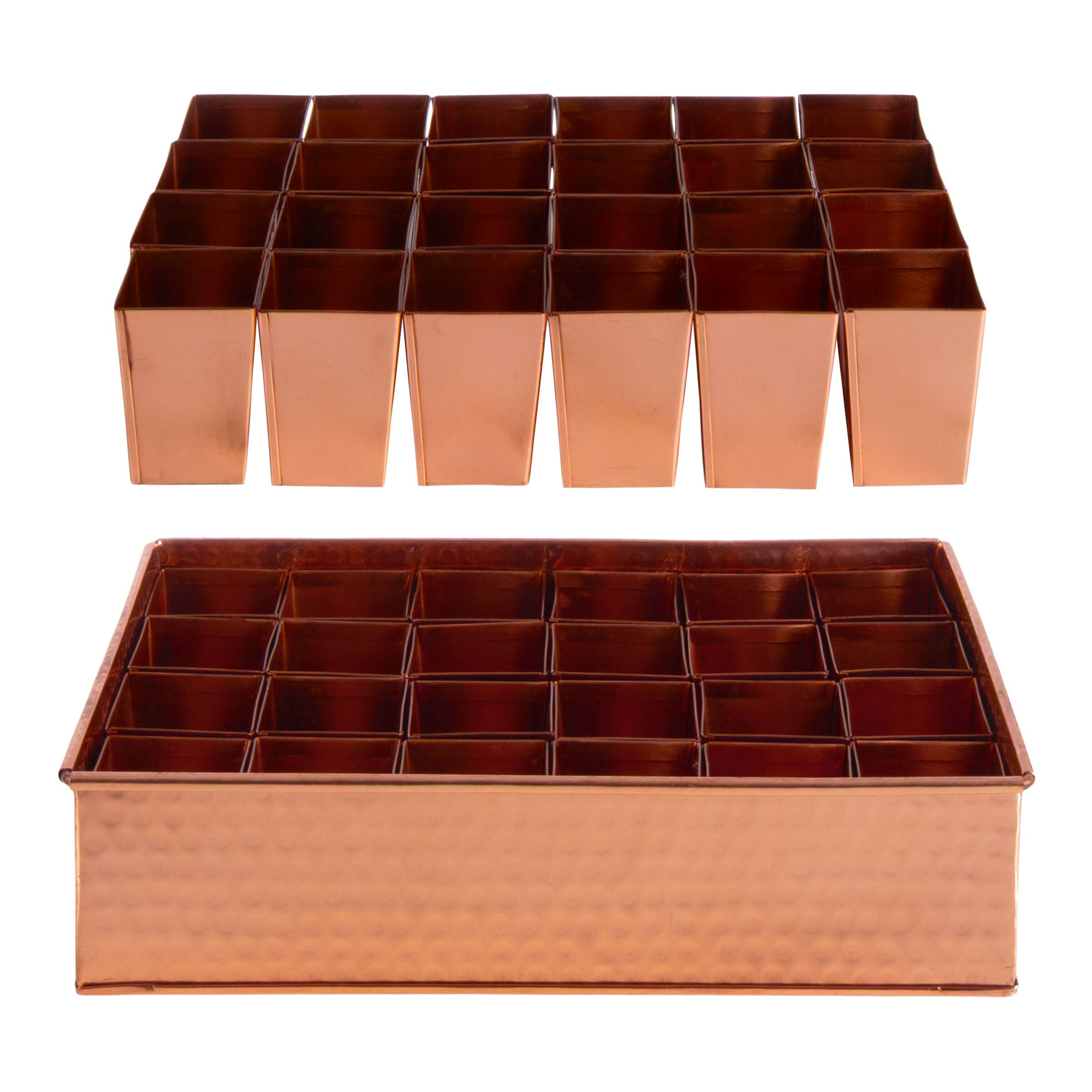 Alt View 2. Kings County Tools - Metal Seed Starter Tray - Copper.