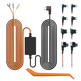 USB C 4A Acc Hardwire Kit 11.48ft for All WOLFBOX Dash Cams - Black