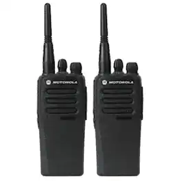 2 Pack Motorola CP200d UHF Radio AAH01QDC9JC2AN NEW complete bundle - Black