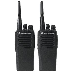 2 Pack Motorola CP200d UHF Radio AAH01QDC9JC2AN NEW complete bundle - Black
