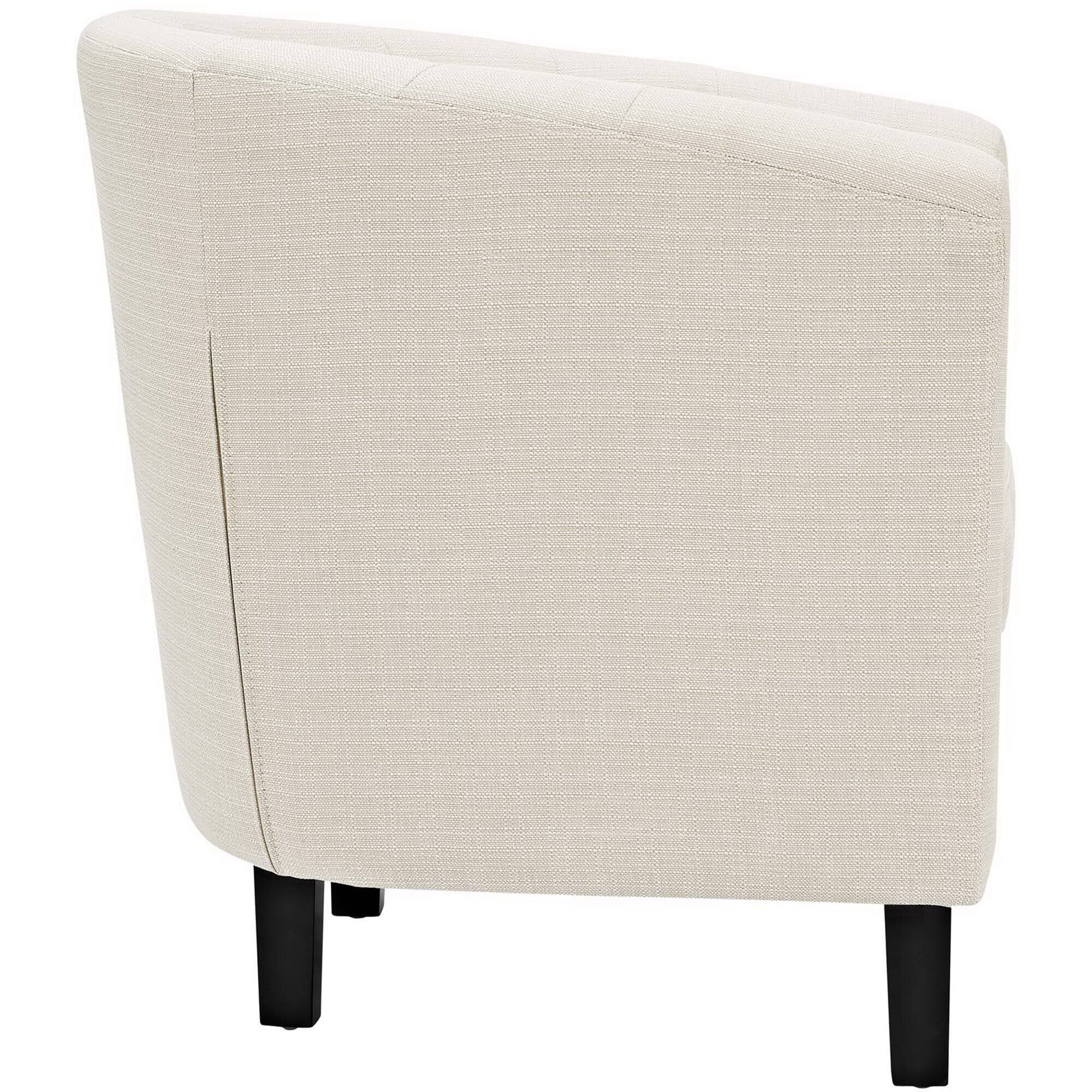 Angle. Modway - Prospect Upholstered Fabric Armchair by Modway - Brown.