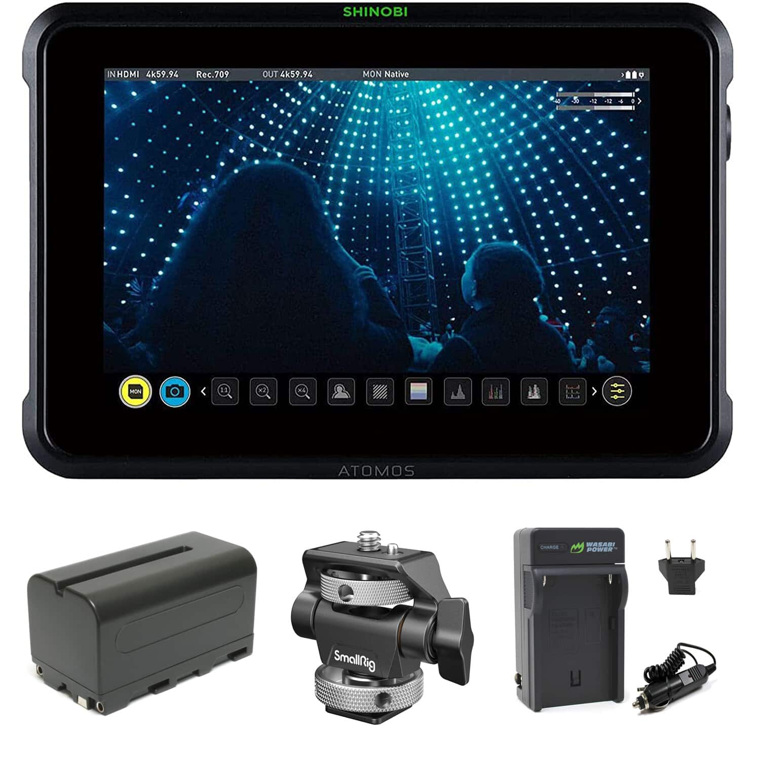 Atomos Shinobi モニター 充電器付き Amazon.com : Atomos Shinobi Go 5