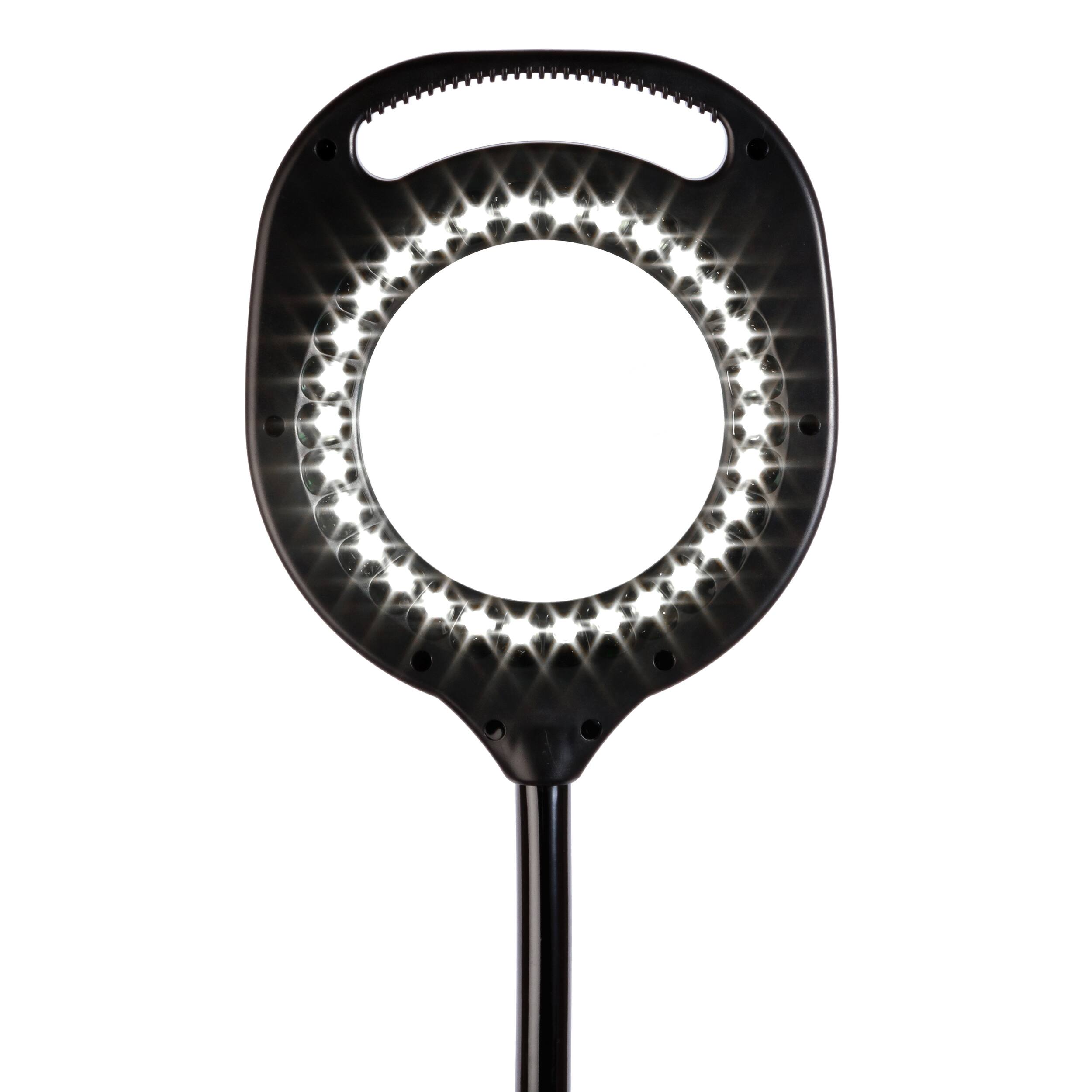 Alt View 4. OttLite - 2-in-1 LED Magnifier Floor and Table Light - Black.