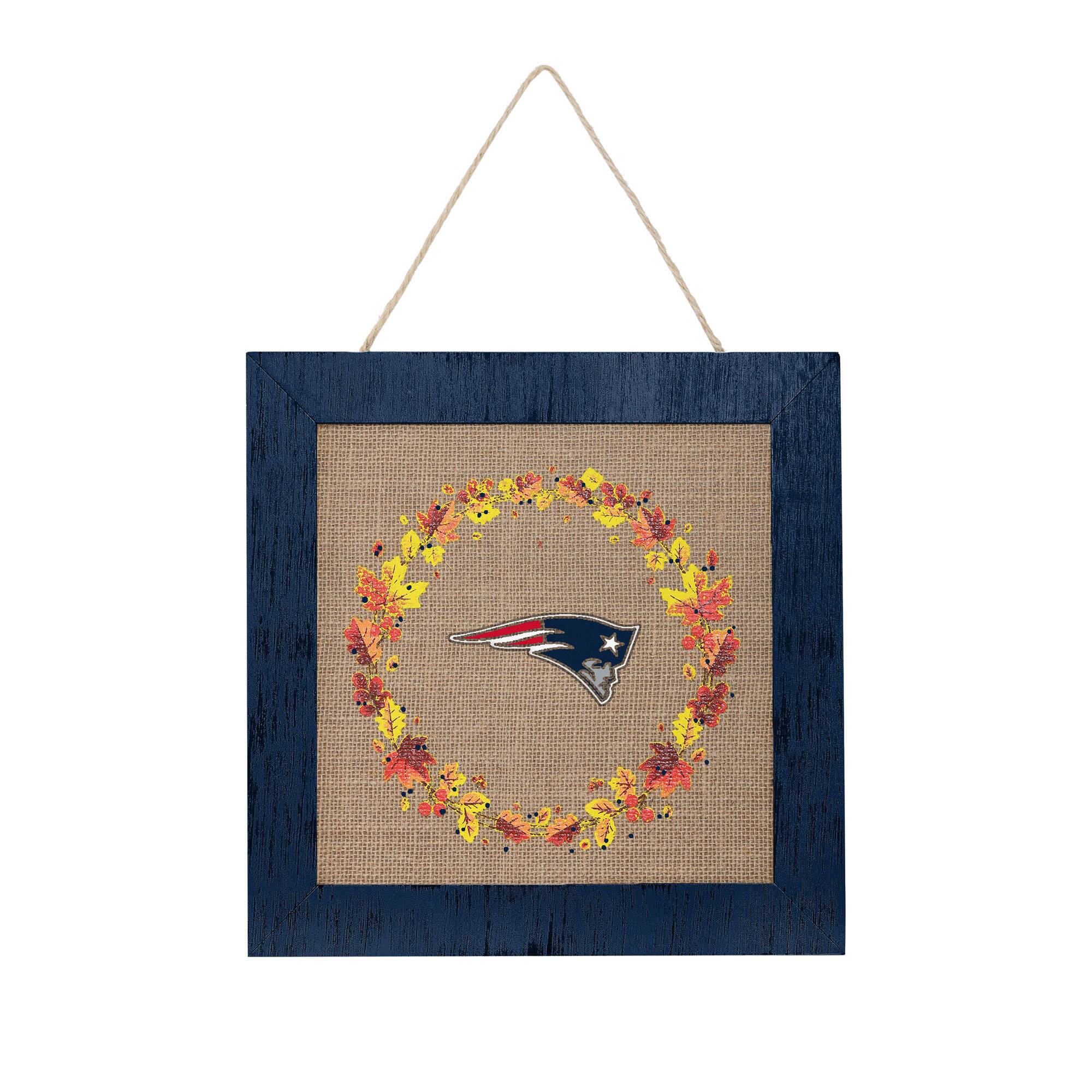 Alt View 1. FOCO - 12'' Double-Sided Burlap Sign - Navy.