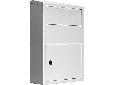 Alt View 2. Barska - Barska Large Locking Wall-Mounted Drop Box, White (CB13956) - White.