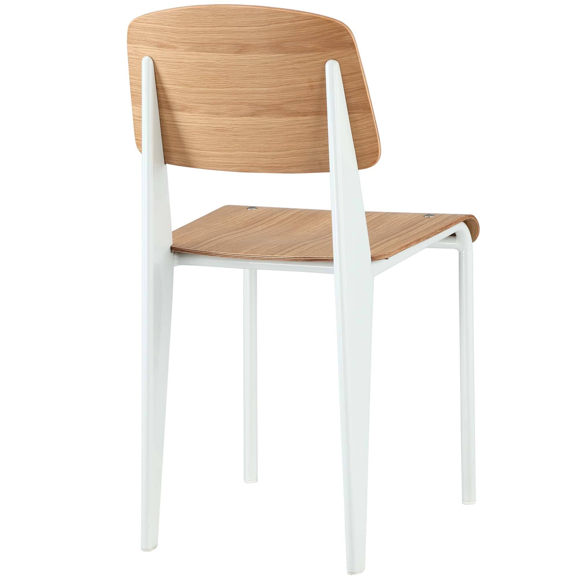 Alt View 1. Modway - Cabin Dining Side Chair by Modway - Natural White.