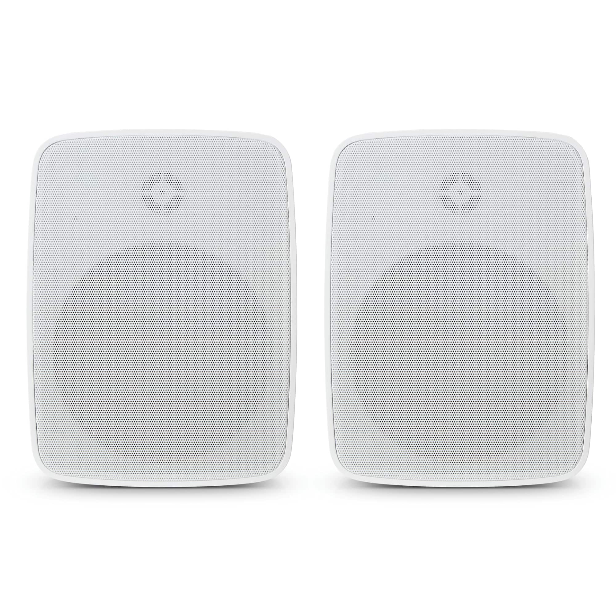SoundPro - Dual Bluetooth Weatherproof Indoor & Outdoor Wall-Mount Loudspeakers - White