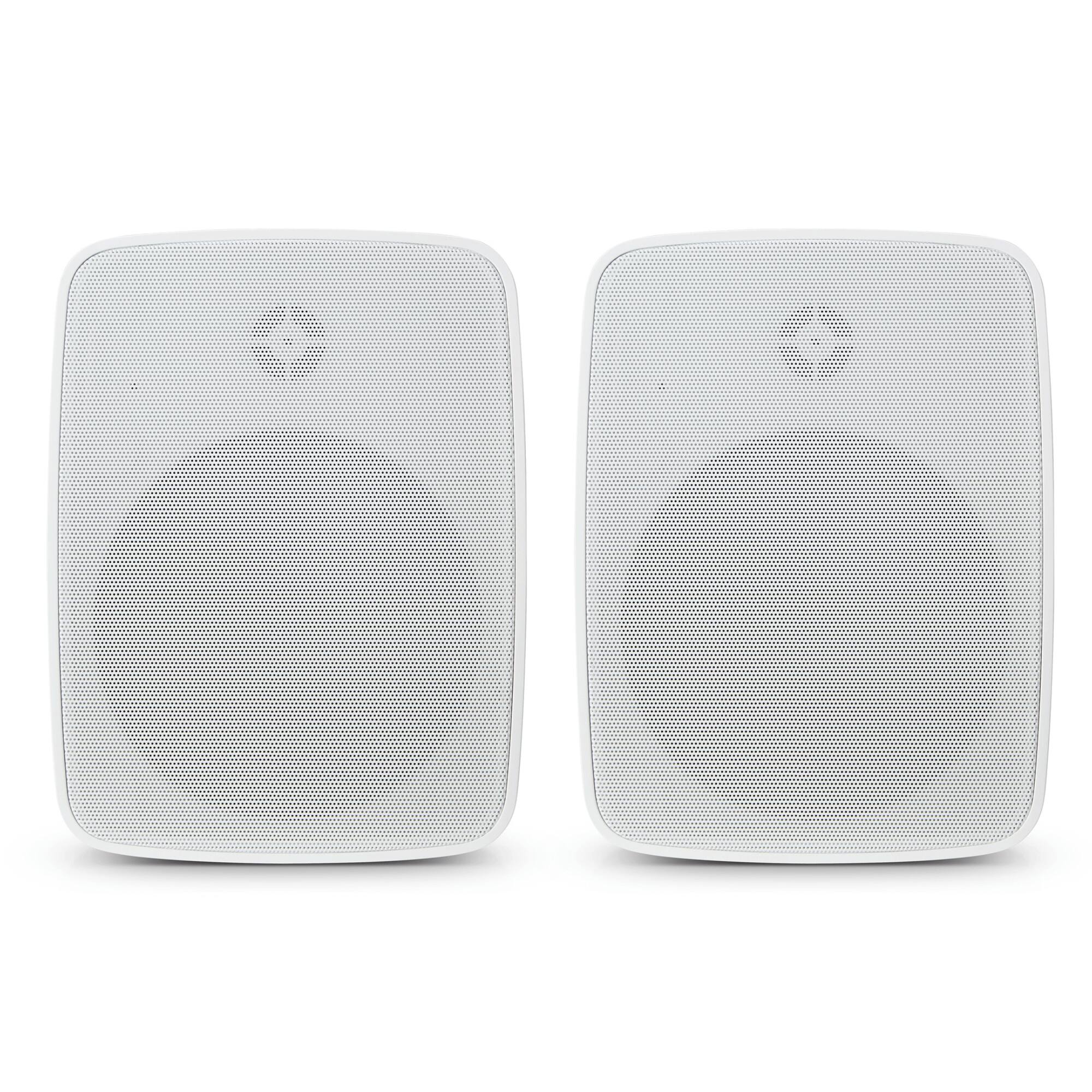 SoundPro - Dual Bluetooth Weatherproof Indoor & Outdoor Wall-Mount Loudspeakers - White