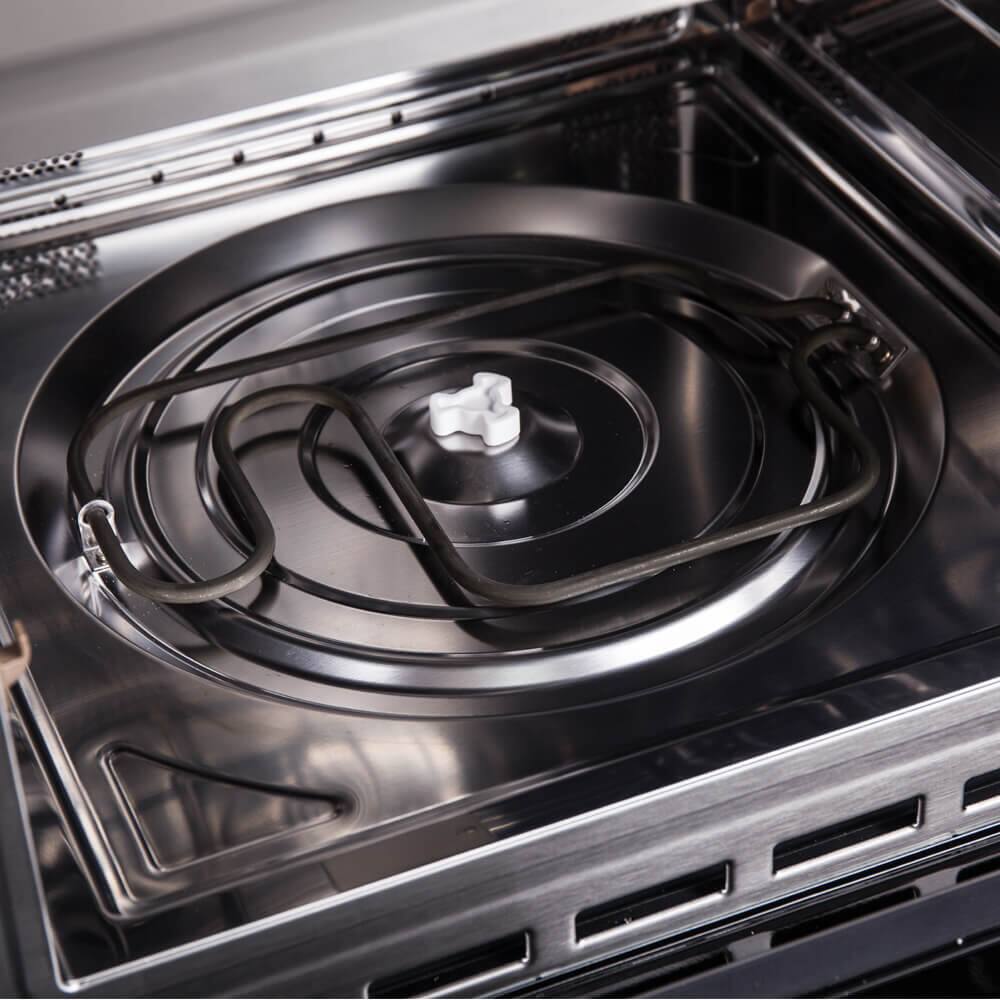 Alt View 2. Forno Appliances - Oliena Espresso 1.6 cu. ft. Compact Convection Oven and 1000W Microwave Combo - Silver.