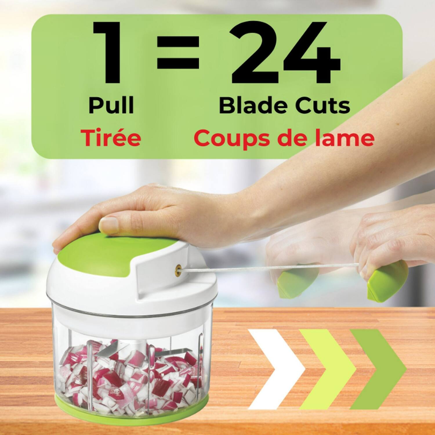 1 = 24  
Pull = Blade Cuts  
Tirée = Coups de lame