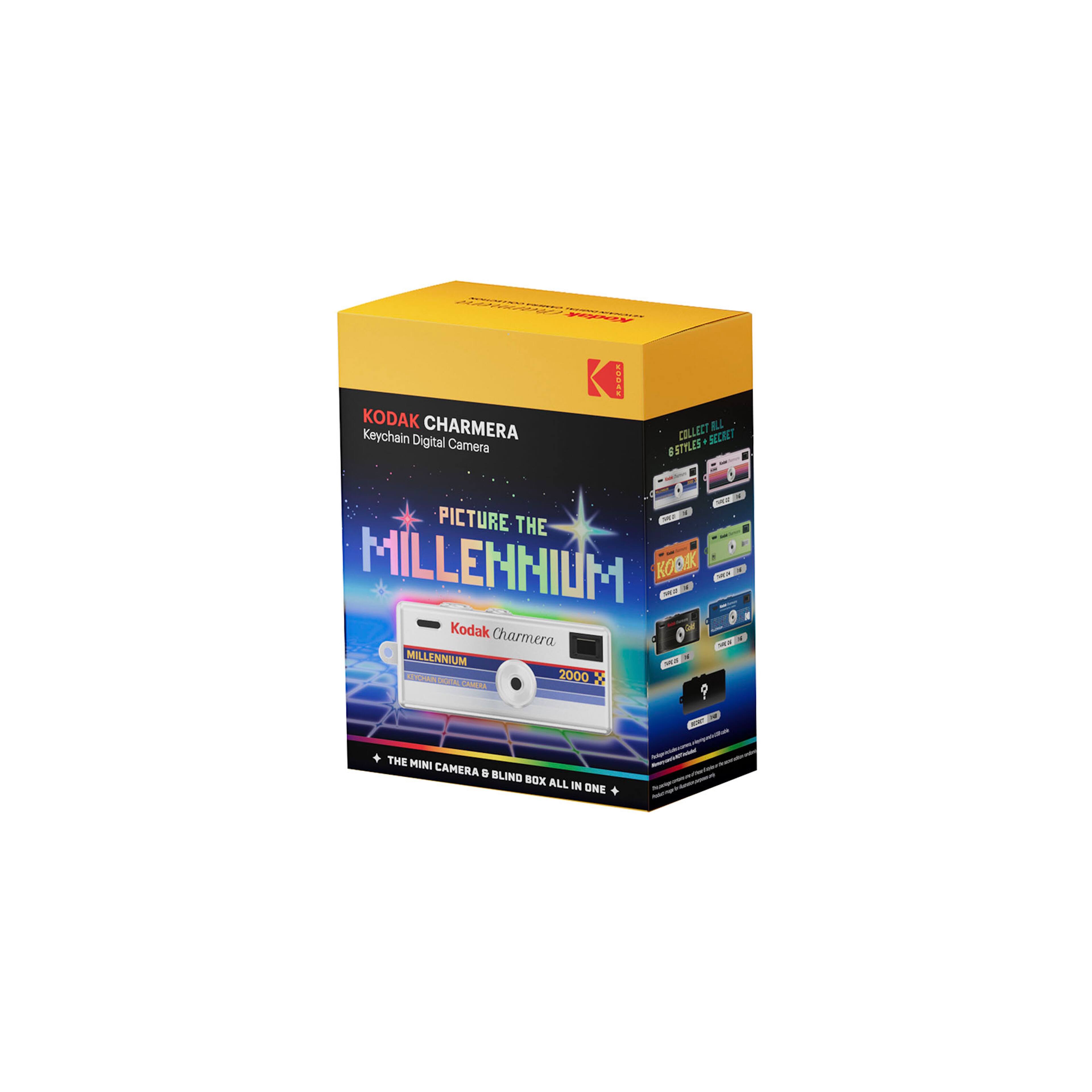 Kodak Charmera Keychain Digital Camera  
Picture the Millennium  
Kodak Charmera Millennium  
The Mini Camera & Blind Box All in One