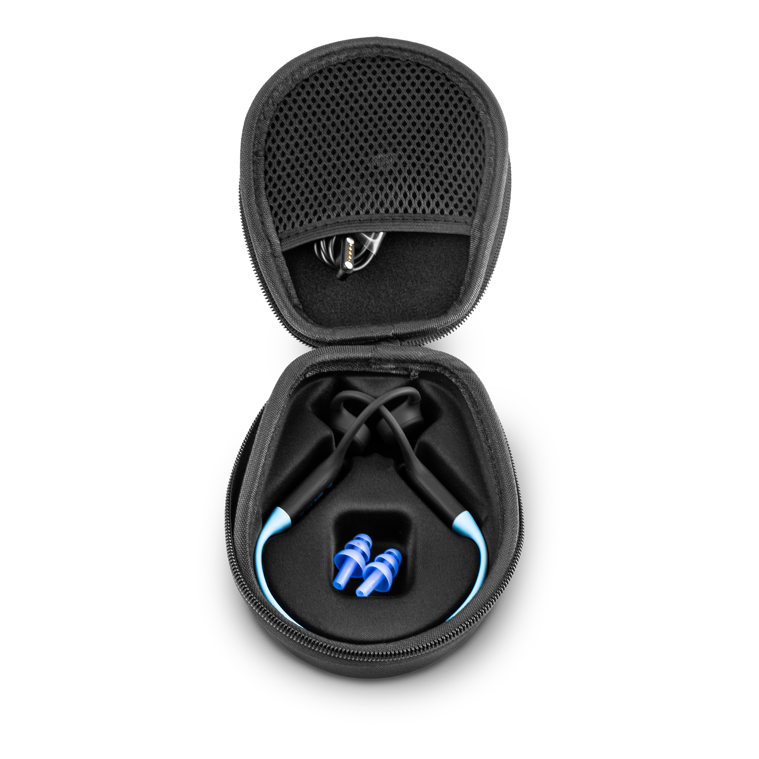 Alt View 11. H2O Audio - TRI 2 Multi-Sport Waterproof Bone Conduction Headphones with MP3 Player and Bluetooth Connectivity - Blue.