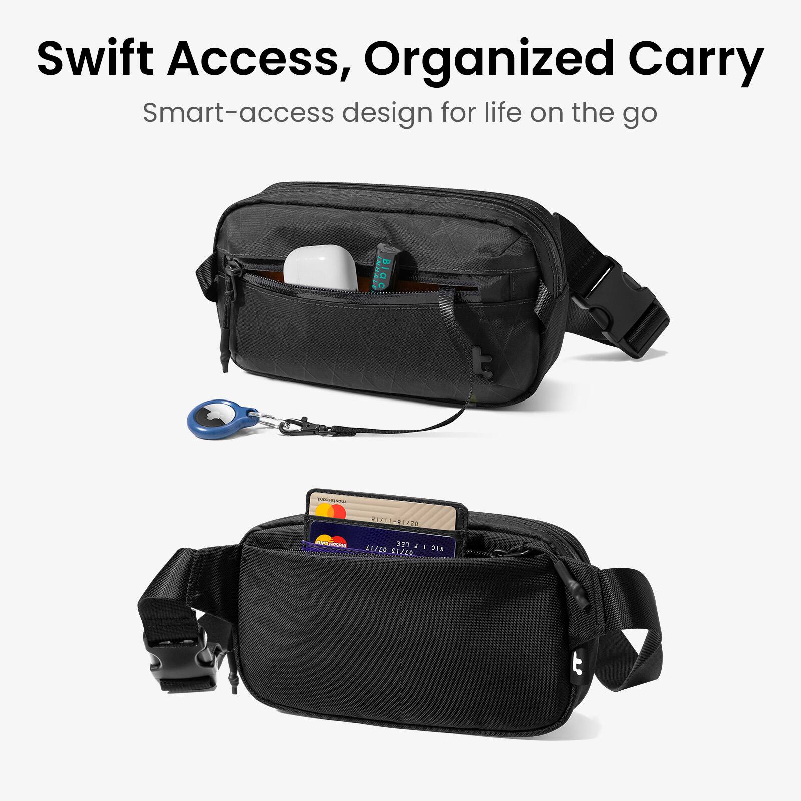 Swift Access, Organized Carry  
Smart-access design for life on the go
