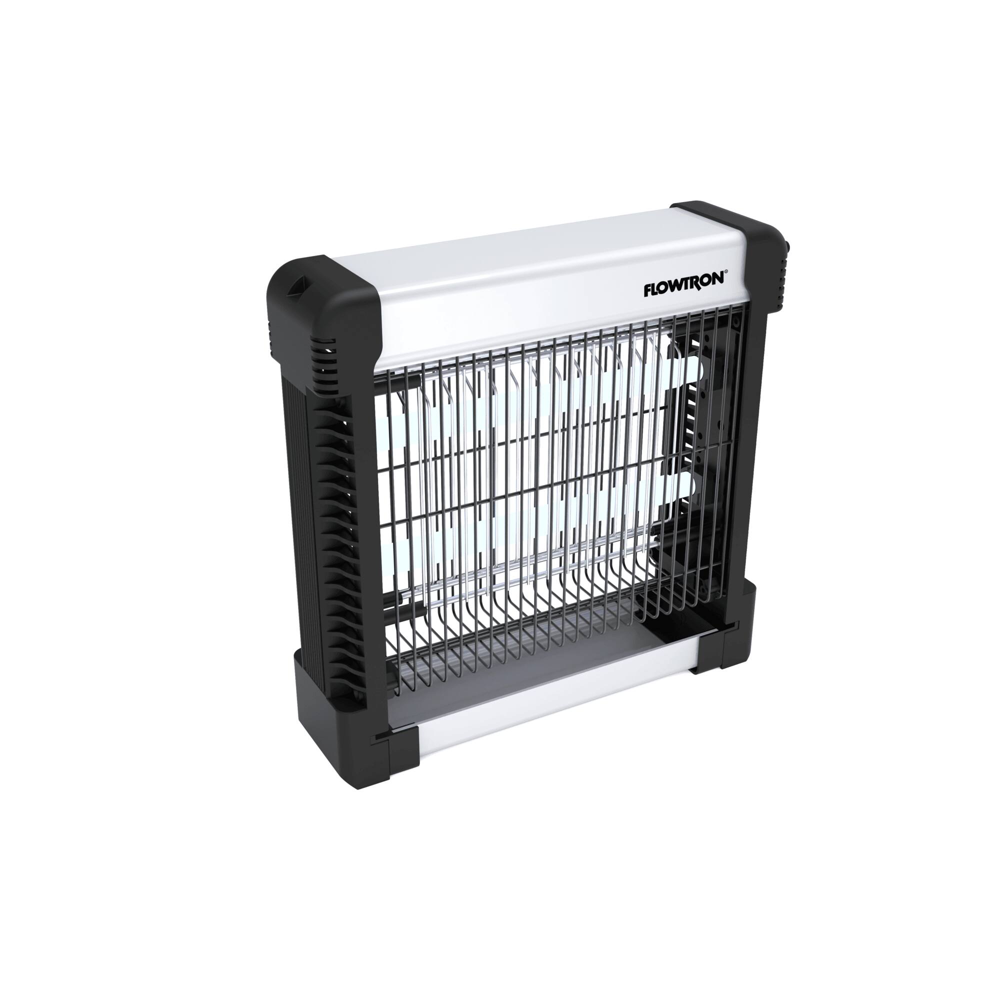 Alt View 3. Flowtron - Indoor Bug Zapper with 3000V Power, LED Lamp, 10W UV Bulbs & Easy-Clean Shock Grid - Black.
