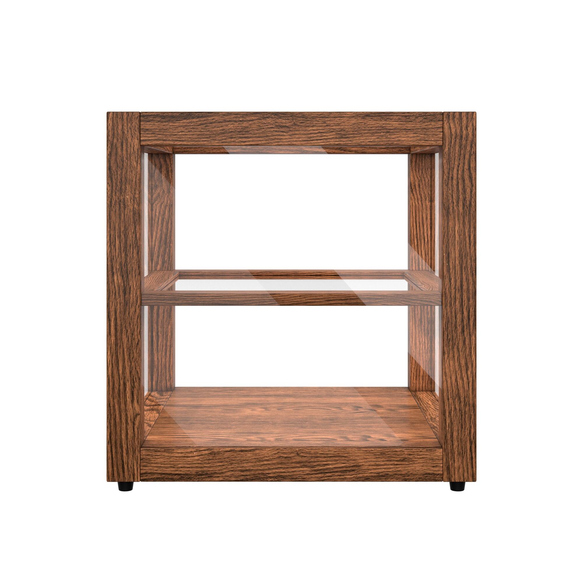 Alt View 6. Koolmore - 15 In. Artisan Dark Wooden Bakery Display Square Case 1 Cu. ft. (KM-BDW-15D) - Dark ash wood color.