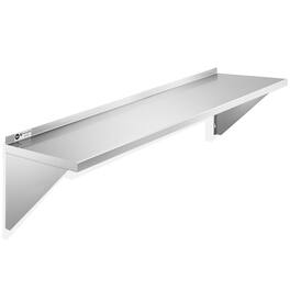 KUTLER - Stainless Steel Shelf - NSF Commercial Kitchen Wall Shelving - Silver