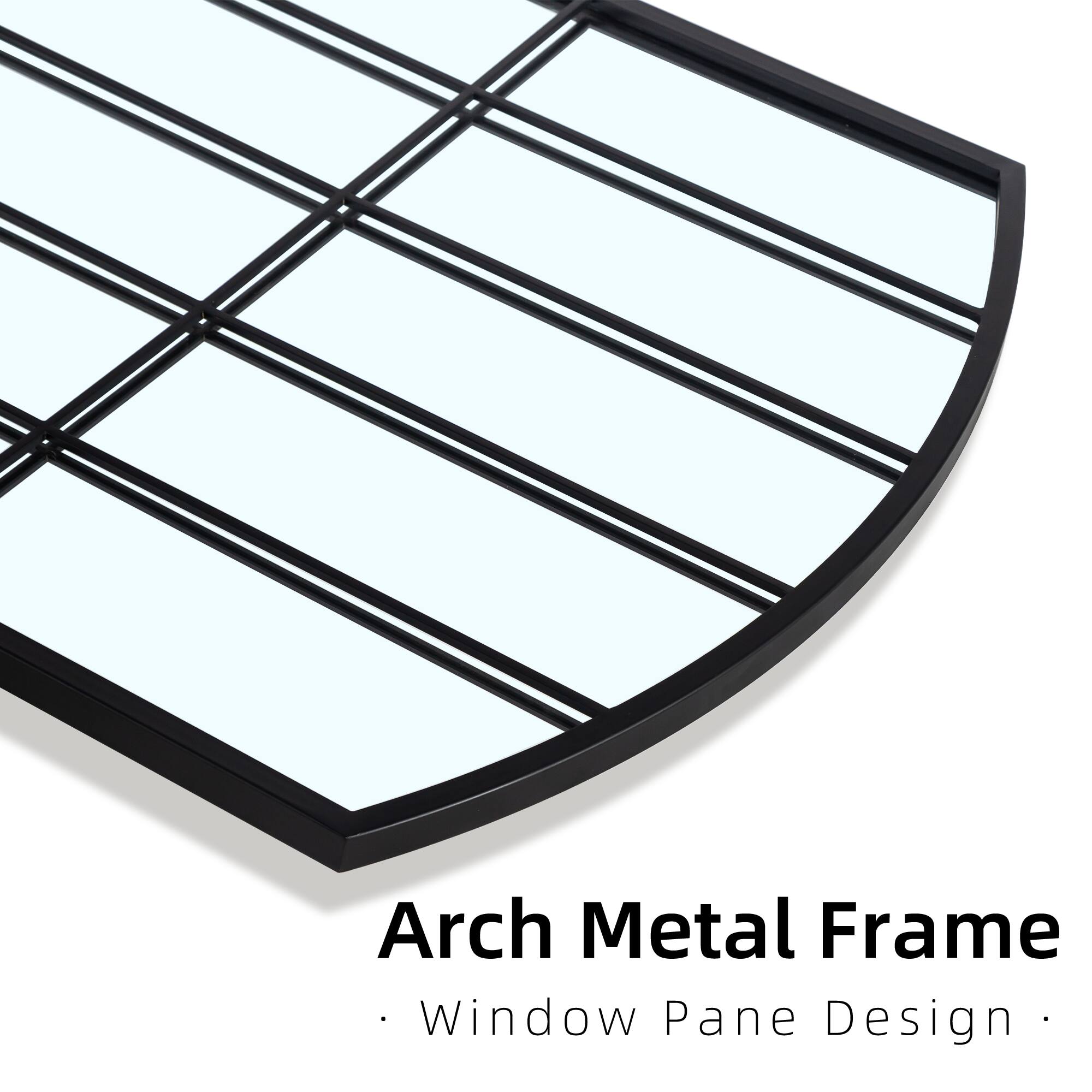 Arch Metal Frame  
Window Pane Design