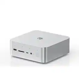 Beelink - GTi14 Pro Mini PC With Intel core Ultra 9 185H, 64GB DDR5 RAM& 1TB SSD, Win 11 Pro Pre-installed - Frost silver