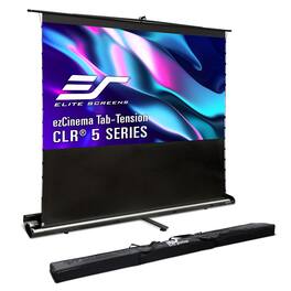 Elite Screens - ezCinema Tab-Tension CLR 5 Ceiling Light Rejecting Floor Pull-Up Ultra-Short Throw Screen, 103" Diag.,16:9, FT103UH-CLR5