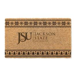Jardine - Jackson State Tigers 18" x 30" Holiday Coir Doormat - Brown