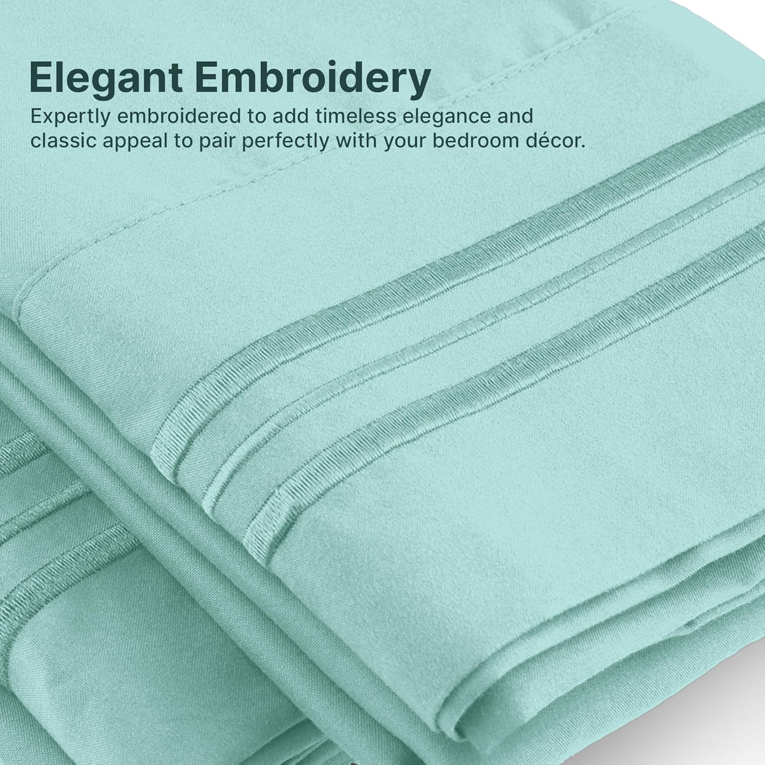 Elegant Embroidery

Expertly embroidered to add timeless elegance and classic appeal to pair perfectly with your bedroom décor.