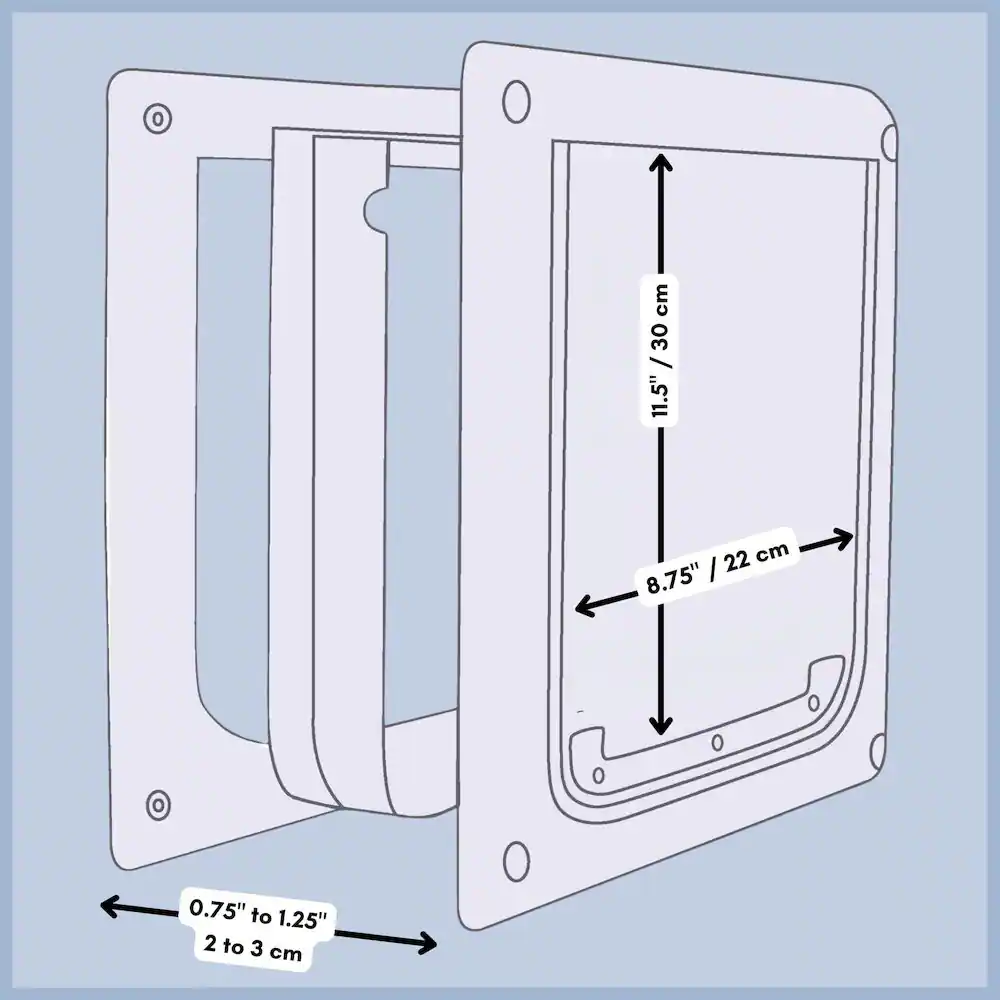 0 cm  
30 / 11.5"  
3 11.5"  
22 cm  
8.75"  
0.75" to 1.25"  
2 to 3 cm