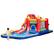 Front. Costway - 9-in-1 Inflatable Bounce Castle with Waterslide Splash Pool for 3+ without Blower - Multicolor.