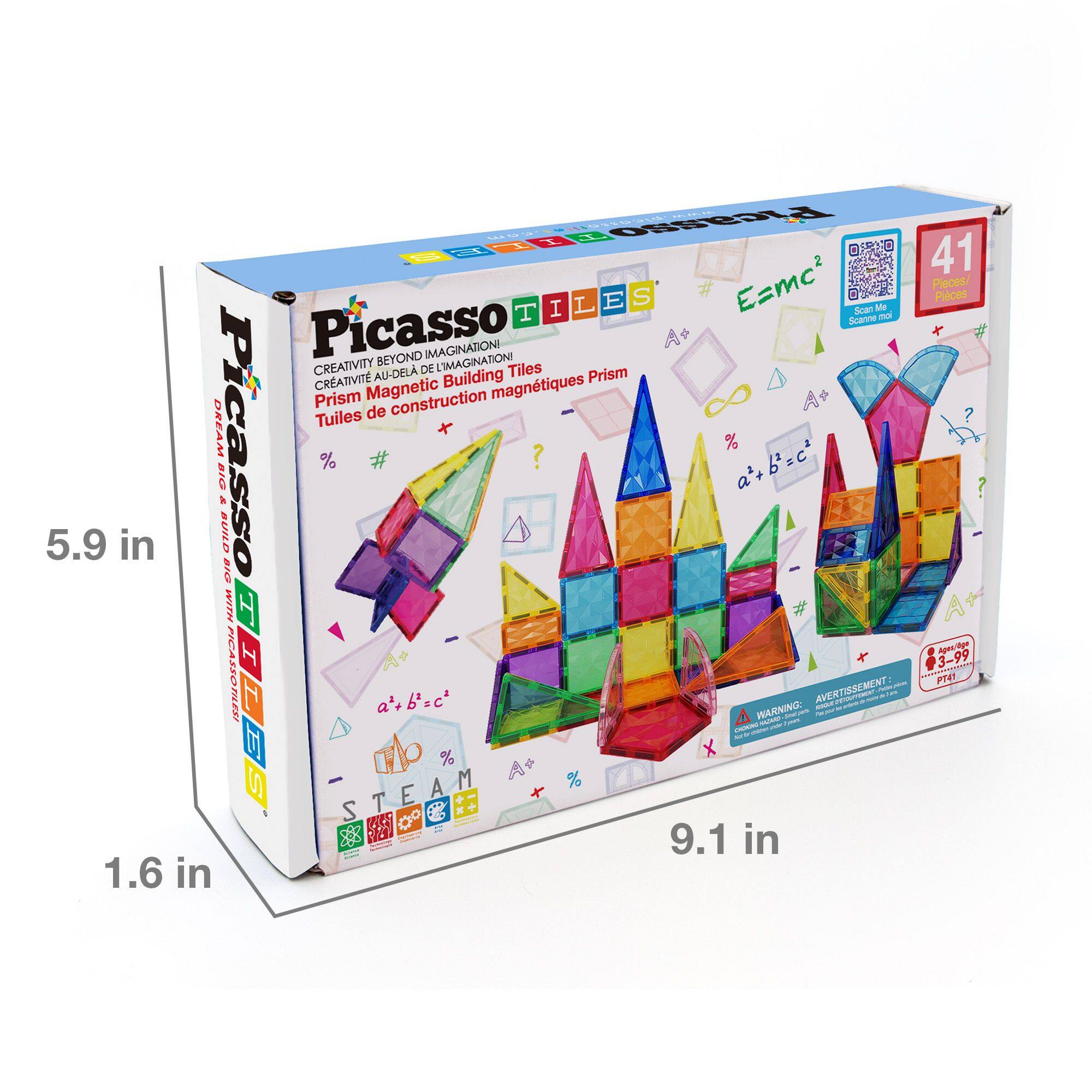 Creativity Beyond Imagination

Picasso

Tiles de construction magnétique

41

Pieces

5.9 in

9.1 in

1.6 in