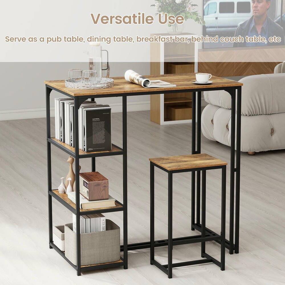 Versatile Use  
Serve as a pub table, dining table, breakfast bar, behind couch table, etc.
