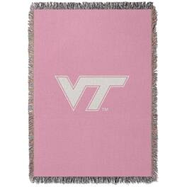 Chad & Jake - Virginia Tech Hokies Woven Blanket - Pink
