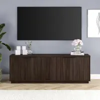 Camden&Wells - Nicklas TV Stand for Most TVs up to 78" - Coffee Bean - Front_Zoom