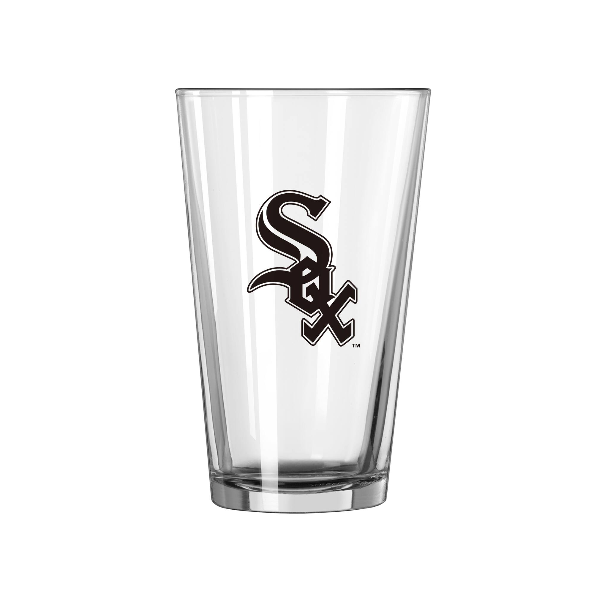 Alt View 1. Logo Brands - Chicago White Sox 16oz. Team Wordmark Game Day Pint Glass - Multicolor.