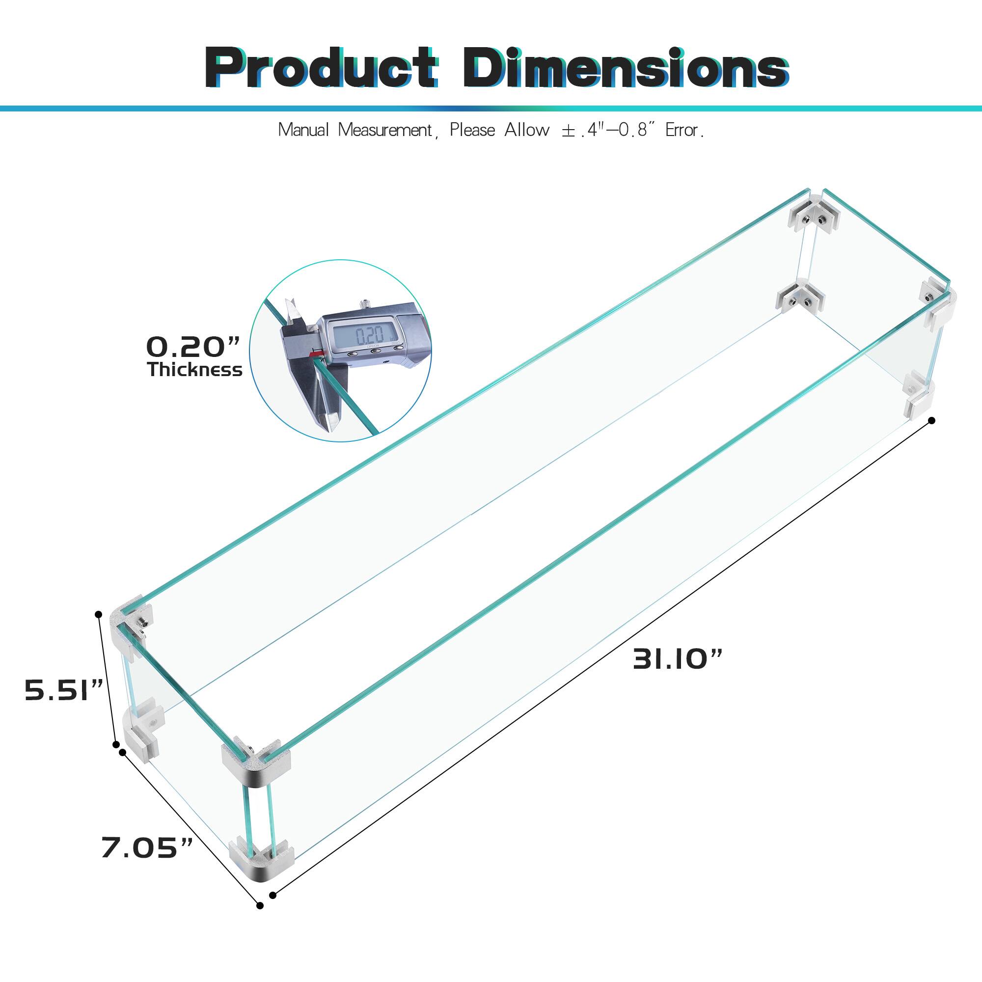 Product Dimensions

Manual Measurement, Please Allow ±0.4" - 0.8" Error.

0.20" Thickness

31.10"

5.51"

7.05"
