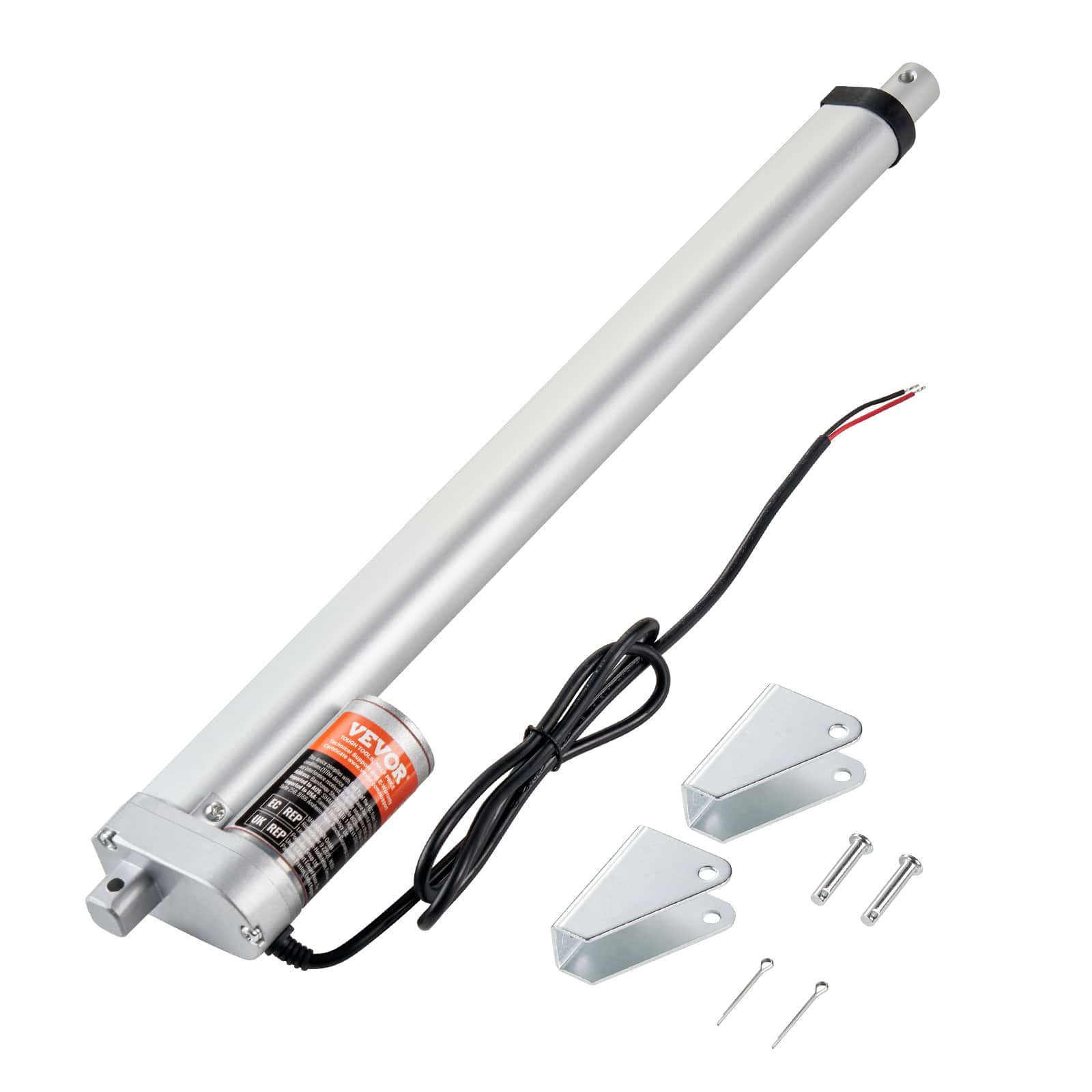 "VEVOR - Linear Actuator 12V, 16 Inch High Load 330lbs/1500N Linear Actuator, 0.19""/s Linear Motion Actuator - Silver" price history on PriceWatchPro