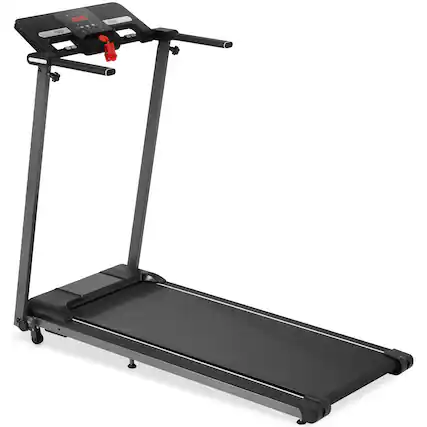 Front. Lycvki - New Foldable Walking Pad Treadmill 2.5HP Incline 0.5-7.5MPH 265LBS - Black.