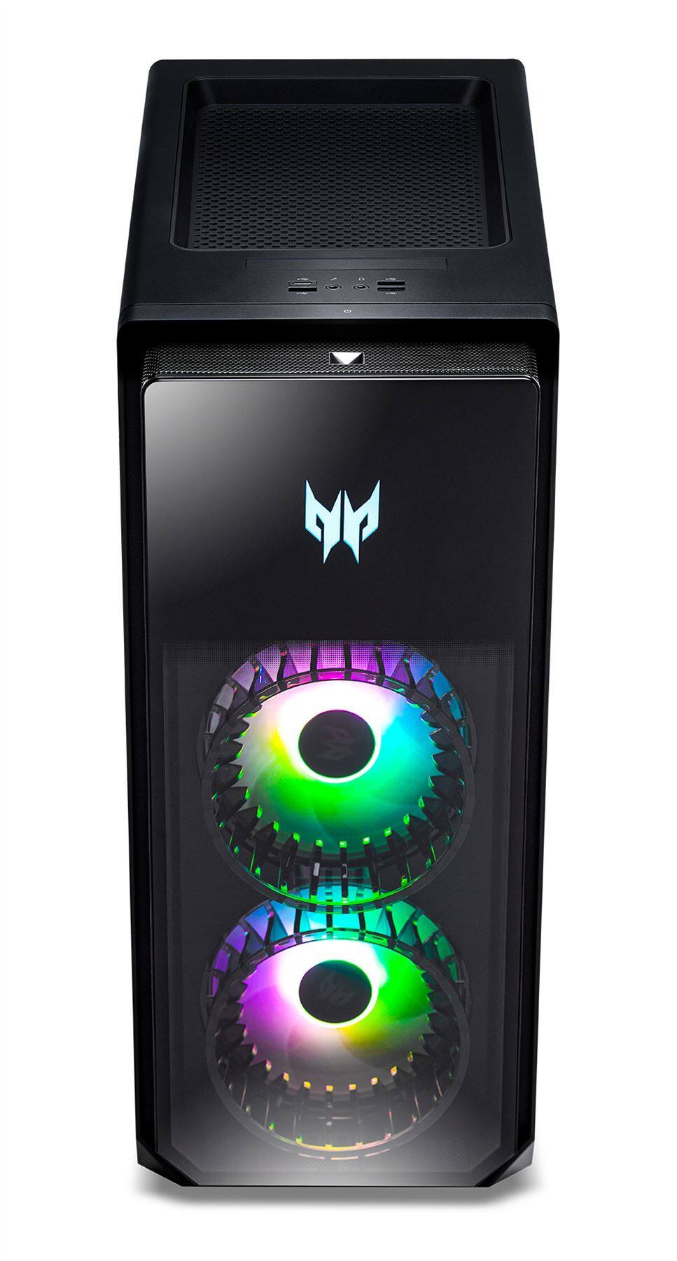 Alt View 2. Acer - Predator Orion 5000 PO5-640 PO5-64-EB11 Gaming Desktop Computer - Intel Core i7 16GB RAM 2TB HDD - 1TB SSD - Black.