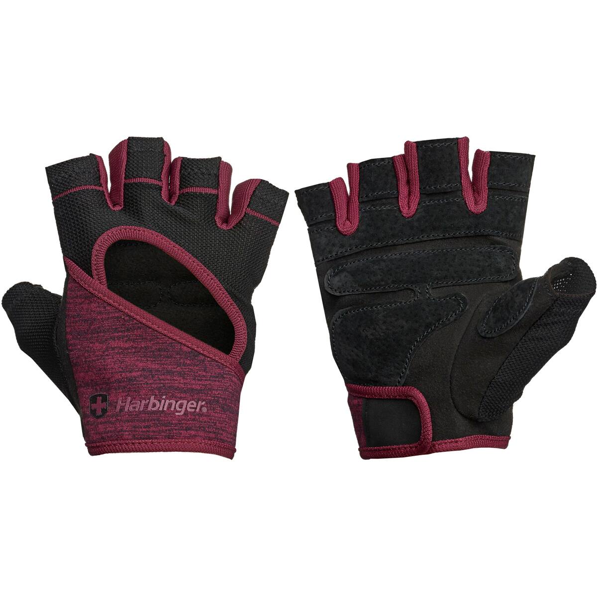 Harbinger - Women's FlexFit Weight Lifting Gloves - Large - Black/Merlot