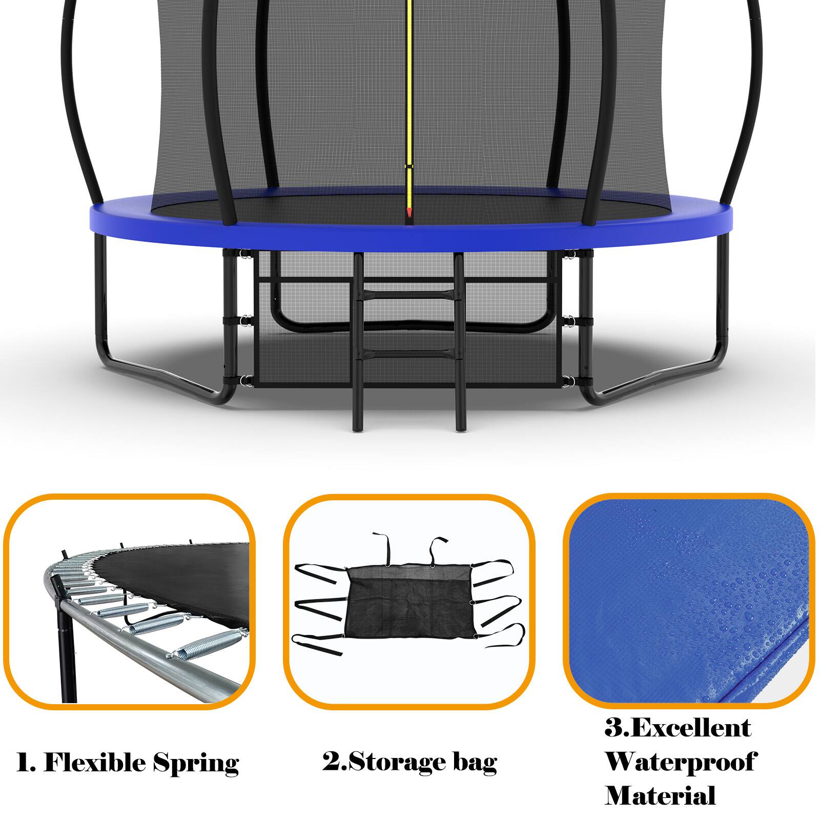 1. Flexible Spring  
2. Storage bag  
3. Excellent Waterproof Material
